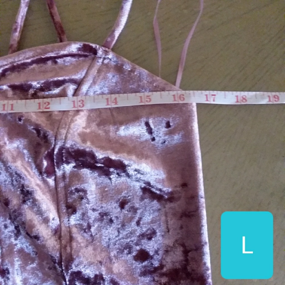 NWT Aliana | pink velvet top - Picture 7 of 8